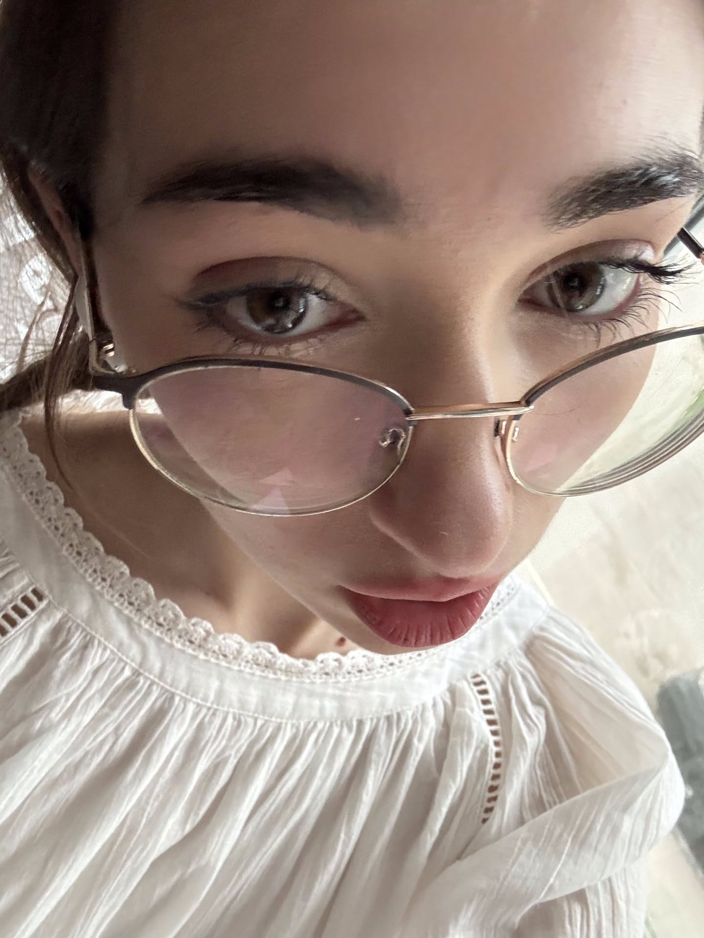 Petite teen Polly Reed shows her tiny tits in a selfies compilation