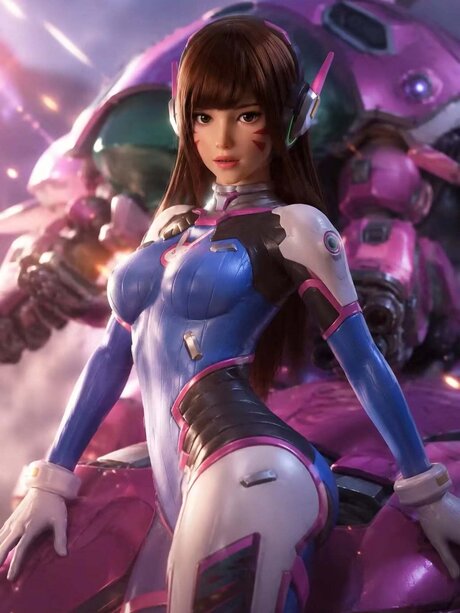 Hot anime girl takes off her superhero costume to model a nude sex doll